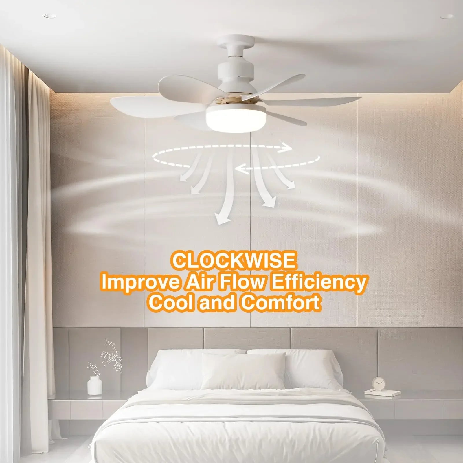 LED 40W Remote Ceiling Fan Light