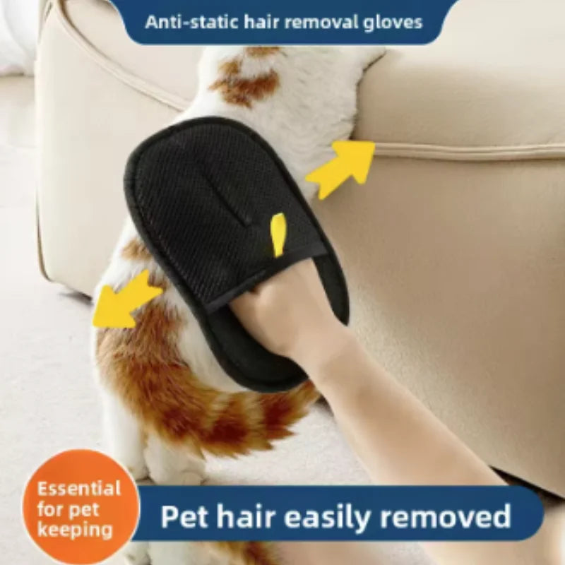 Double-Sided Pet Hair Removal Gloves