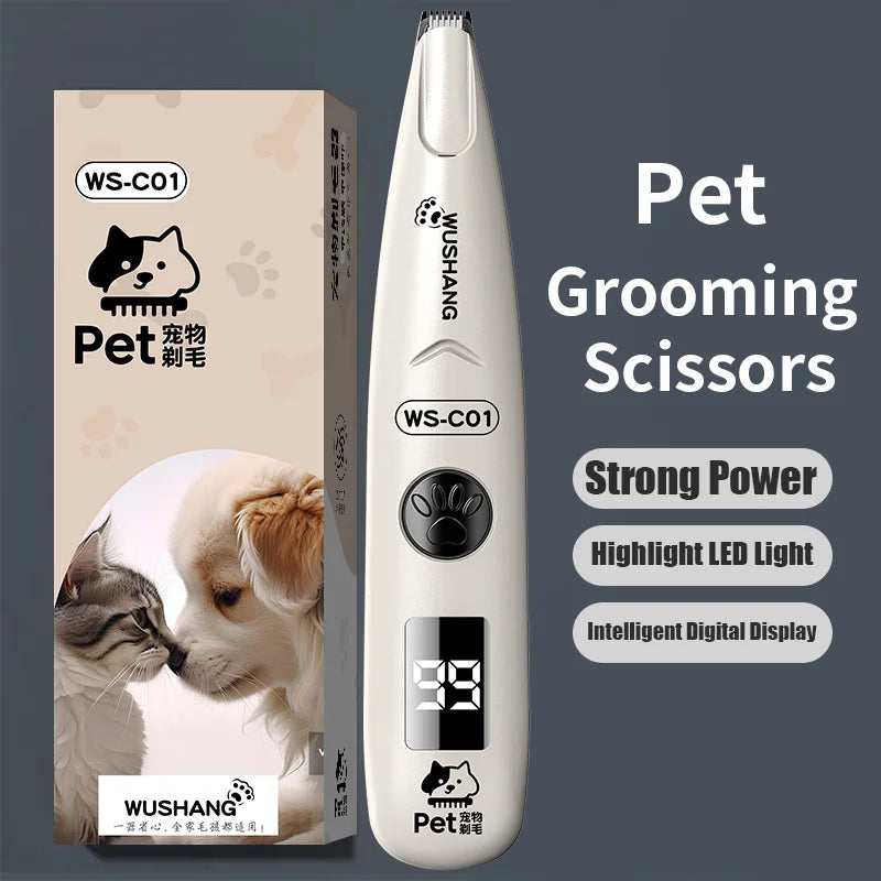 Waterproof LED Pet Grooming Trimmer