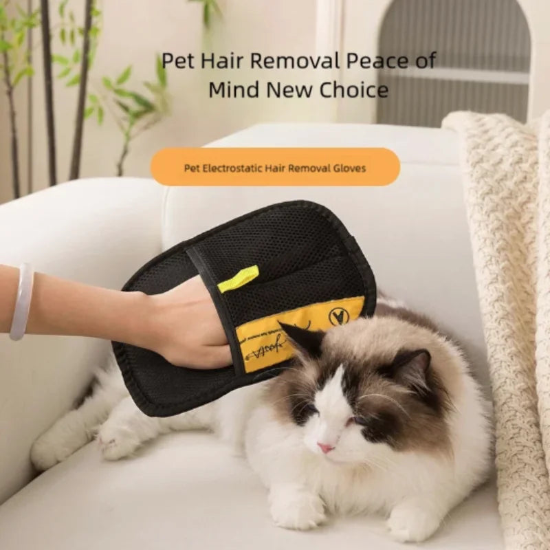 Double-Sided Pet Hair Removal Gloves
