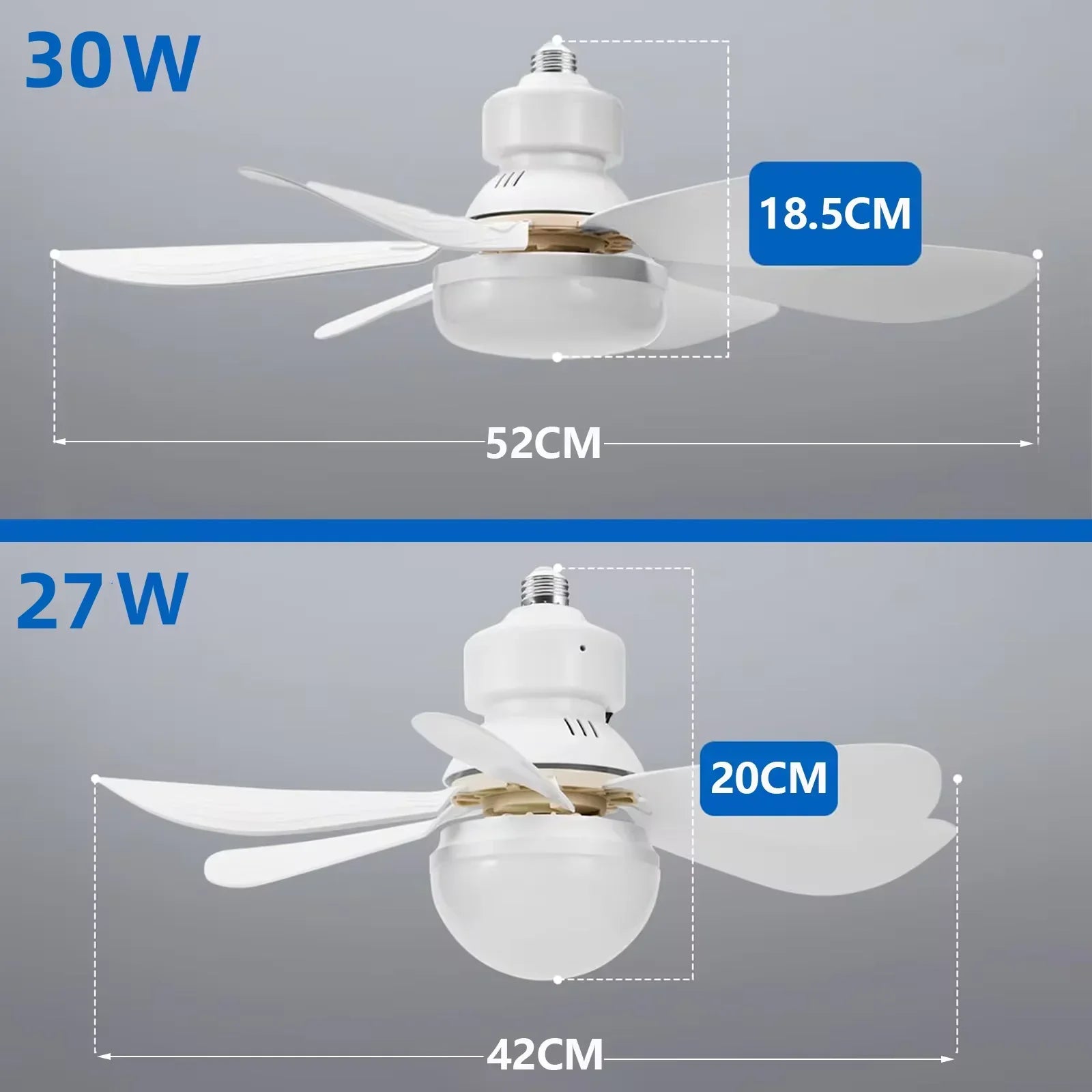 LED 40W Remote Ceiling Fan Light
