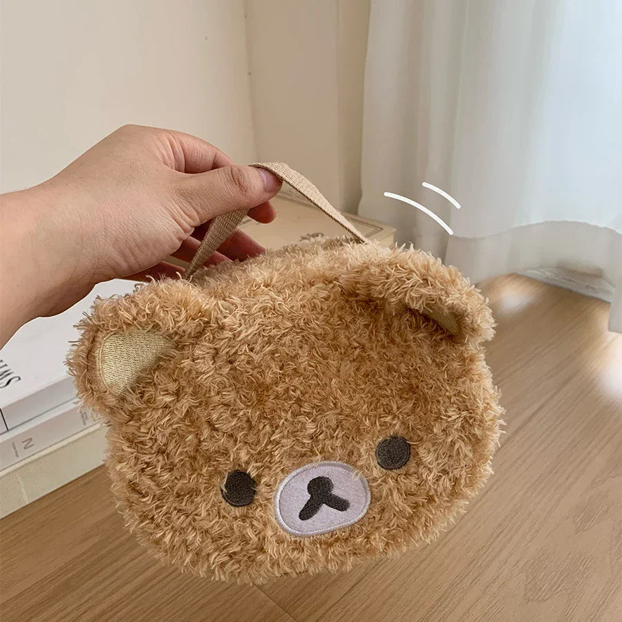 Lazy Bear Plush Makeup Bag
