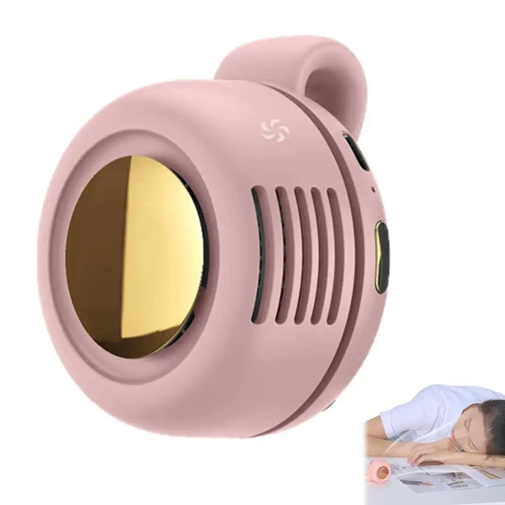 Mini Bladeless Portable Fan – USB Rechargeable Silent Personal Cooling Fan