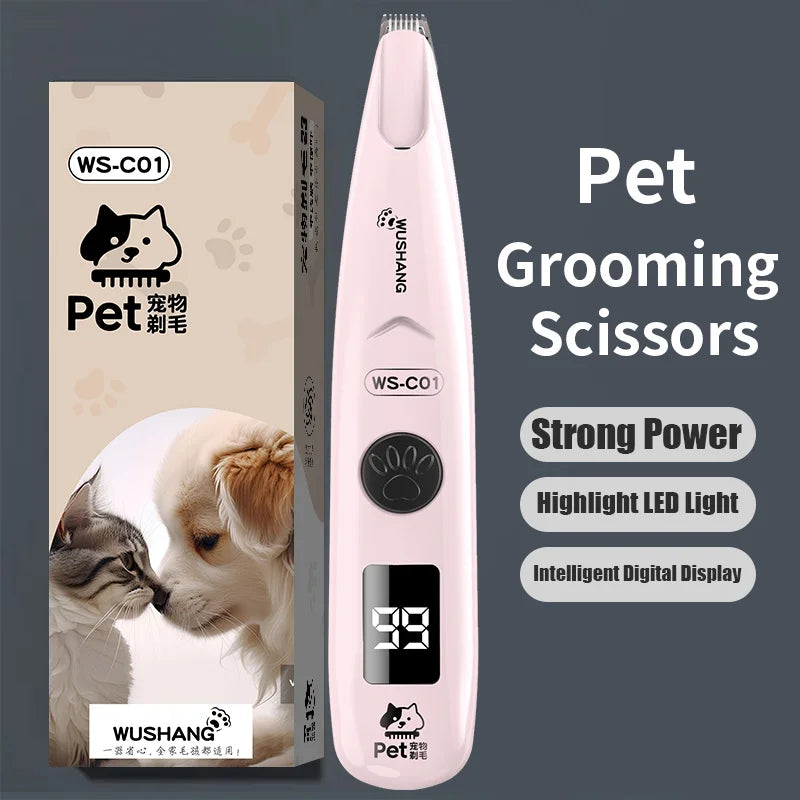 Waterproof LED Pet Grooming Trimmer