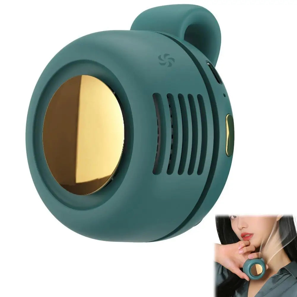 Mini Bladeless Portable Fan – USB Rechargeable Silent Personal Cooling Fan