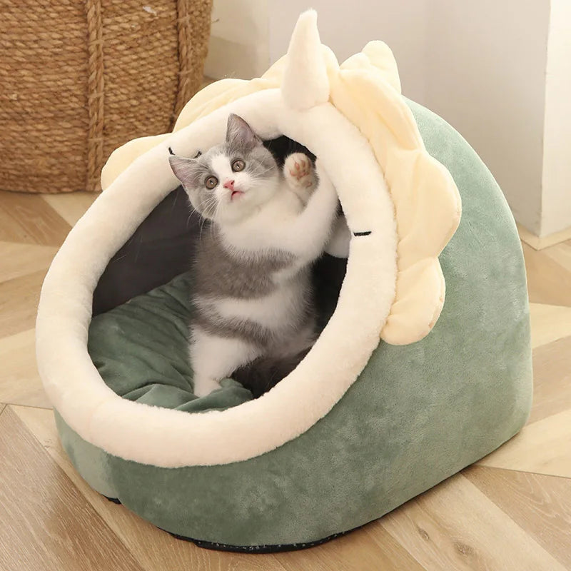 Cozy Foldable Cat Cave Bed