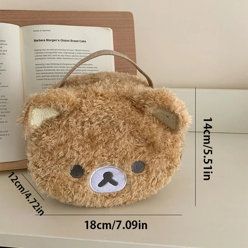 Lazy Bear Plush Makeup Bag