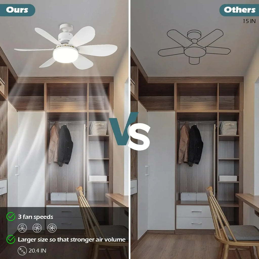 LED 40W Remote Ceiling Fan Light