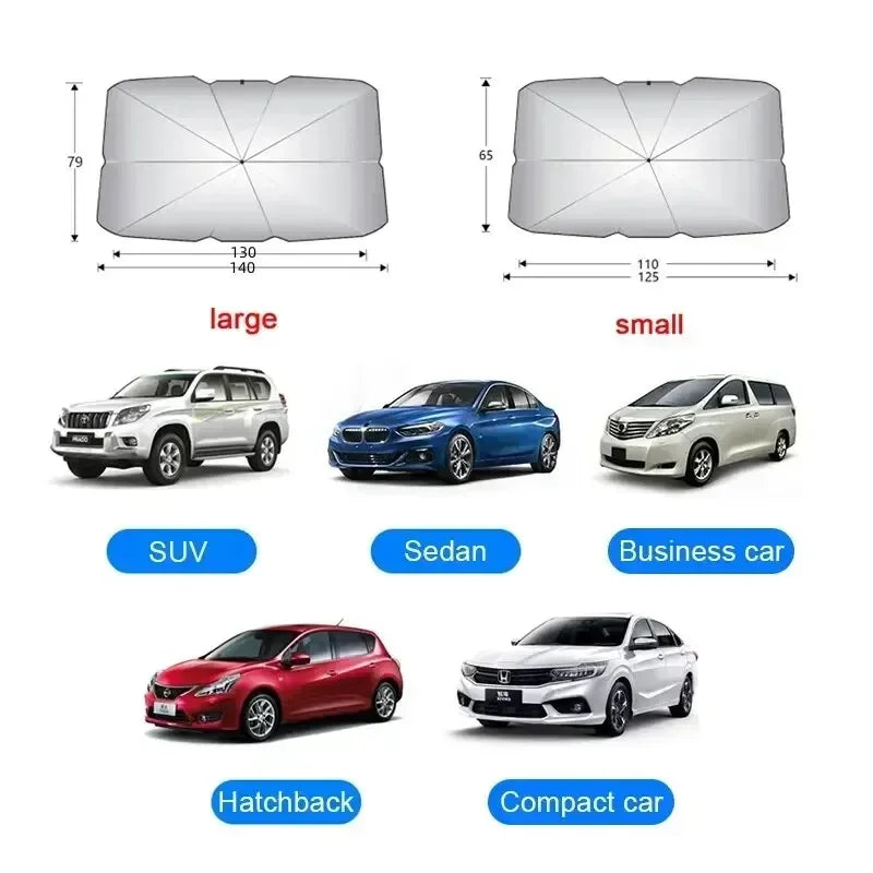 UV-Reflective Car Sunshade - Large